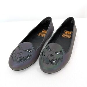 StrangeCvlt‎ Halloween Edition Scary Jack Flats Iridescent Goth Alt Spooky